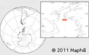 Blank Location Map of the area around 69° 8' 30" S, 65° 22' 30" W