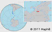 Gray Location Map of the area around 69° 8' 30" S, 65° 22' 30" W