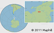 Savanna Style Location Map of the area around 69° 8' 30" S, 65° 22' 30" W