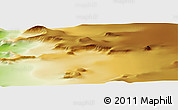 Physical Panoramic Map of the area around 69° 8' 30" S, 66° 13' 29" W