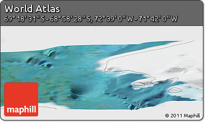 Satellite Panoramic Map of the Area around 69° 8' 30" S, 72° 10' 30" W
