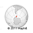 Outline Map of the Area around 69° 26' 23" S, 64° 31' 30" W, rectangular outline