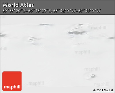Satellite 3D Map of the Area around 69° 26' 23" S, 66° 13' 29" W