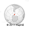 Outline Map of the Area around 69° 26' 23" S, 67° 4' 29" W, rectangular outline