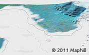 Satellite 3D Map of the area around 69° 26' 23" S, 72° 10' 30" W