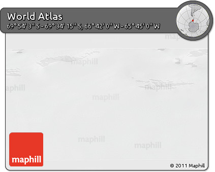 Satellite 3D Map of the Area around 69° 44' 9" S, 66° 13' 29" W