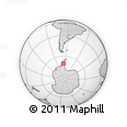 Outline Map of the Area around 69° 44' 9" S, 66° 13' 29" W, rectangular outline