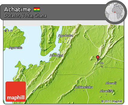 Physical 3D Map of Achatime