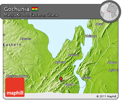Physical 3D Map of Gochunia