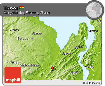 Physical 3D Map of Trawa