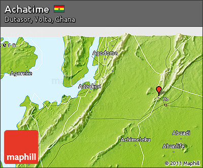 Physical 3D Map of Achatime