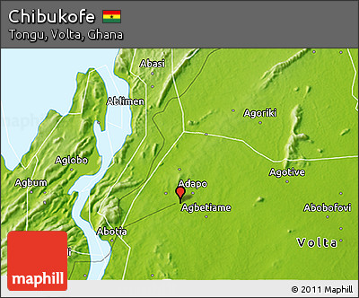 Physical 3D Map of Chibukofe