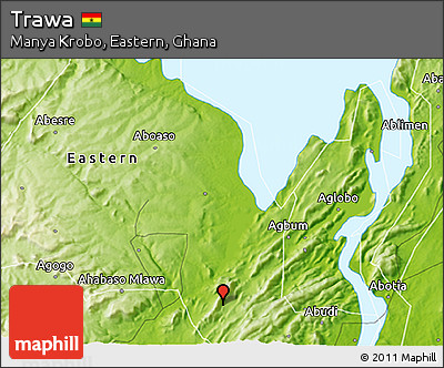 Physical 3D Map of Trawa