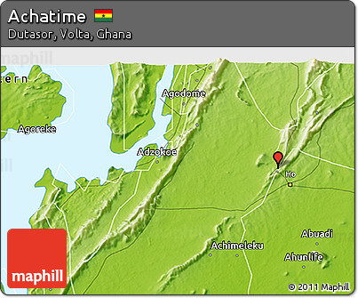 Physical 3D Map of Achatime