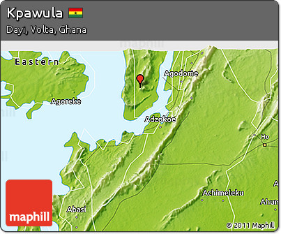 Physical 3D Map of Kpawula