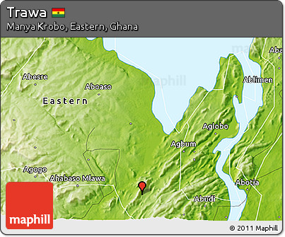 Physical 3D Map of Trawa