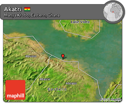 Satellite 3D Map of Akatri