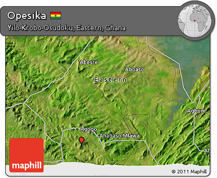 Satellite 3D Map of Opesika