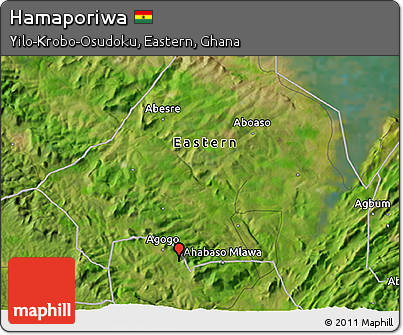 Satellite 3D Map of Hamaporiwa