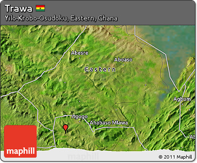Satellite 3D Map of Trawa