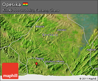Satellite 3D Map of Opesika