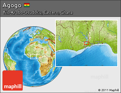 Physical Location Map of Agogo