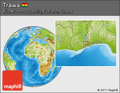 Physical Location Map of Trawa