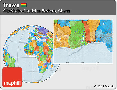 Political Location Map of Trawa