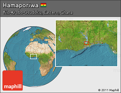 Satellite Location Map of Hamaporiwa
