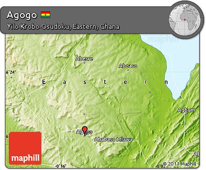 Physical Map of Agogo