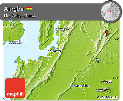 Physical Map of Aingbe
