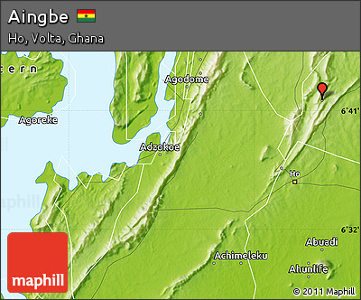 Physical Map of Aingbe