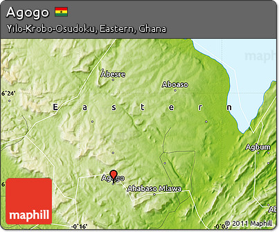 Physical Map of Agogo