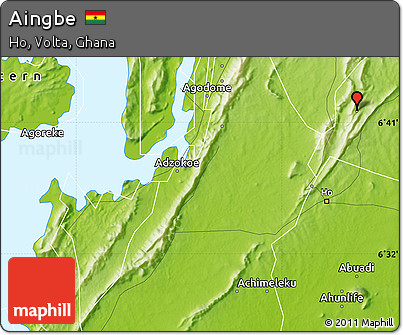 Physical Map of Aingbe