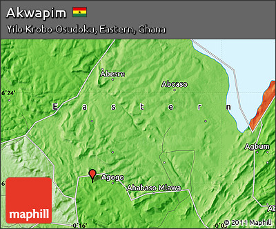 Political Map of Akwapim