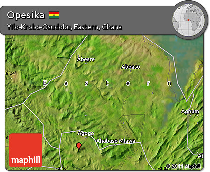 Satellite Map of Opesika