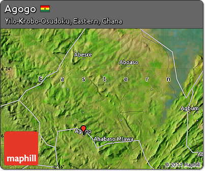 Satellite Map of Agogo