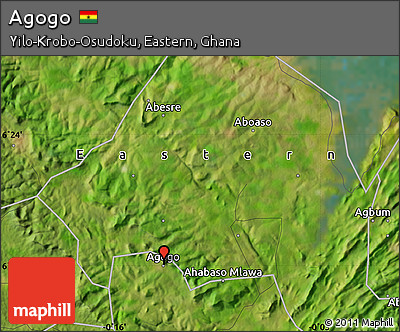 Satellite Map of Agogo
