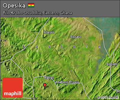 Satellite Map of Opesika