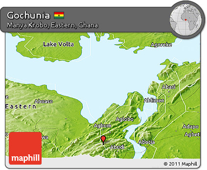 Physical Panoramic Map of Gochunia