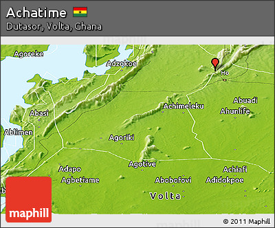Physical Panoramic Map of Achatime