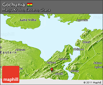 Physical Panoramic Map of Gochunia