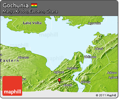 Physical Panoramic Map of Gochunia