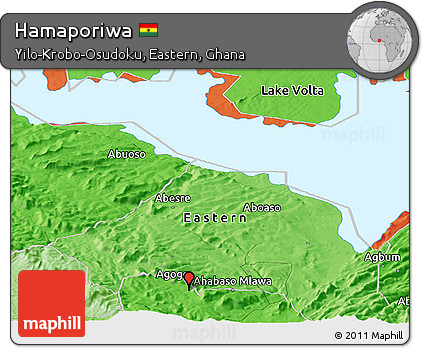 Political Panoramic Map of Hamaporiwa