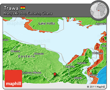 Political Panoramic Map of Trawa