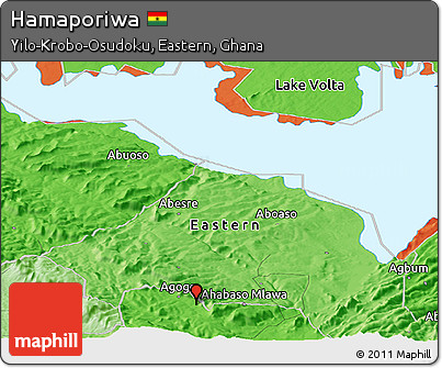 Political Panoramic Map of Hamaporiwa