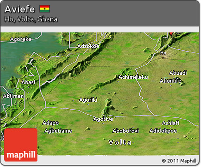 Satellite Panoramic Map of Aviefe