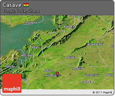 Satellite Panoramic Map of Casave