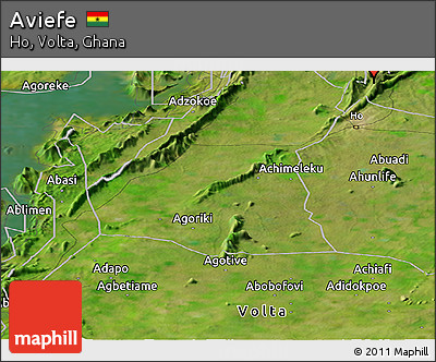 Satellite Panoramic Map of Aviefe