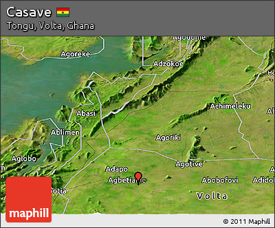 Satellite Panoramic Map of Casave